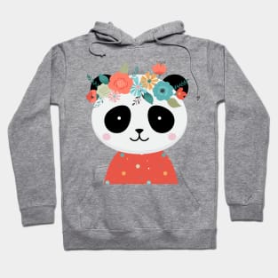 Floral Panda Hoodie